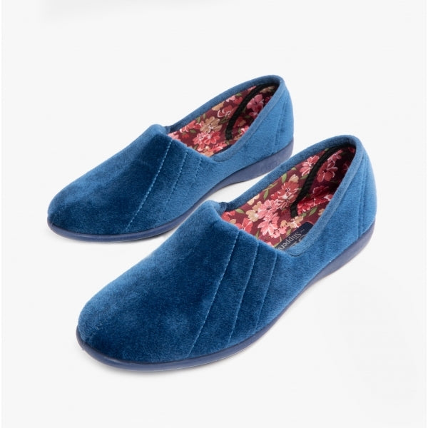 GBS AUDREY Slip On Womens Slippers Blueberry