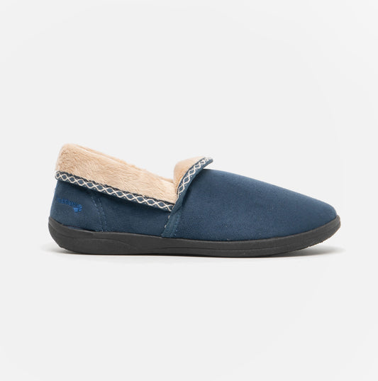 Padders MELLOW Womens (EE Fit) Full Slippers Denim Blue