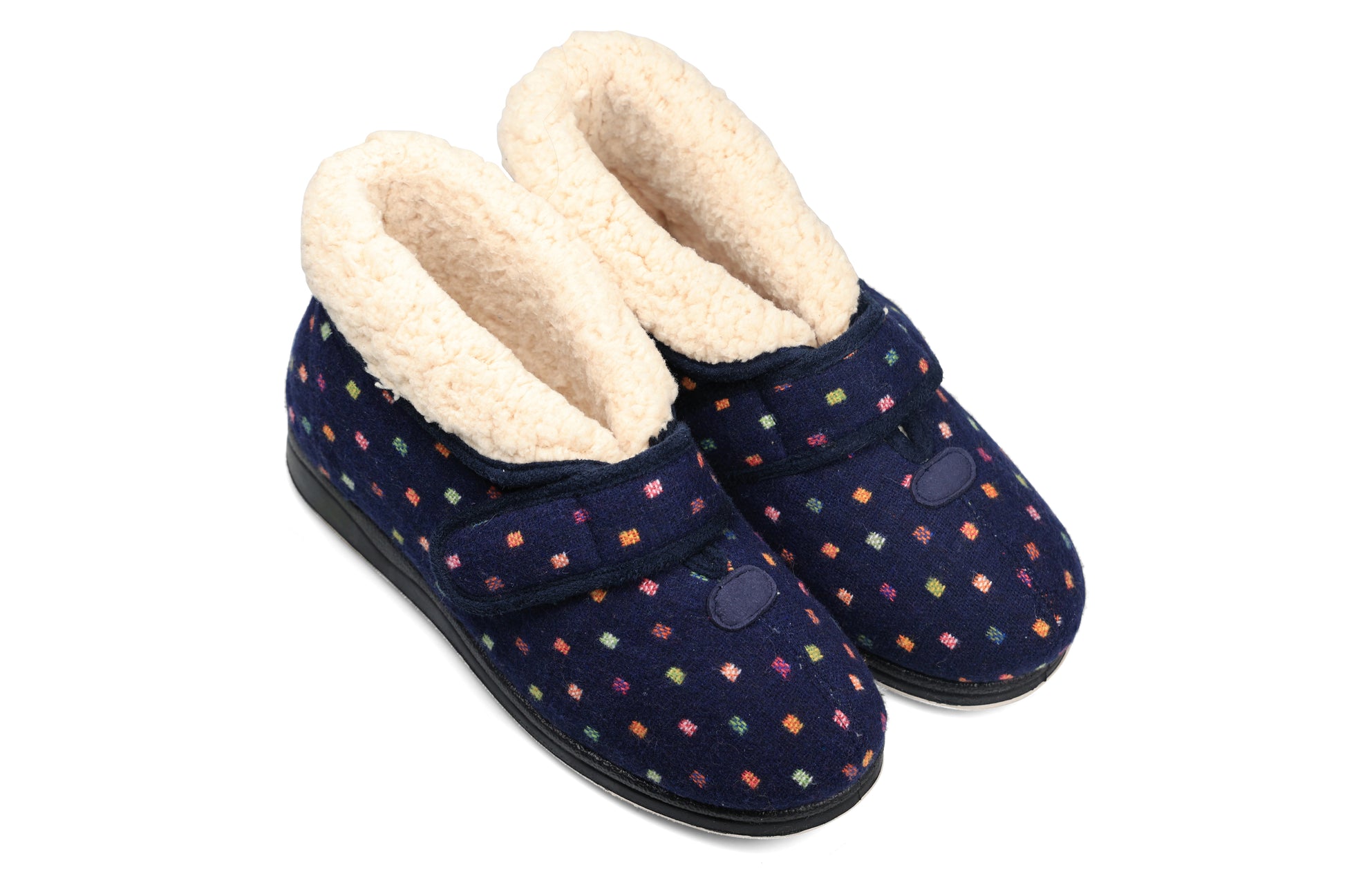 Padders BESS Womens Boot Slippers Navy