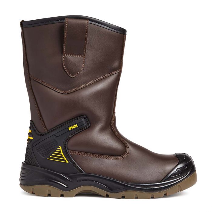 Apache AP305 Unisex Rigger Boots Brown
