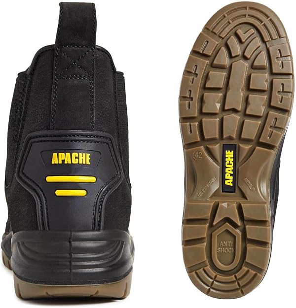 Apache AP714SM Mens Dealer Boots Black