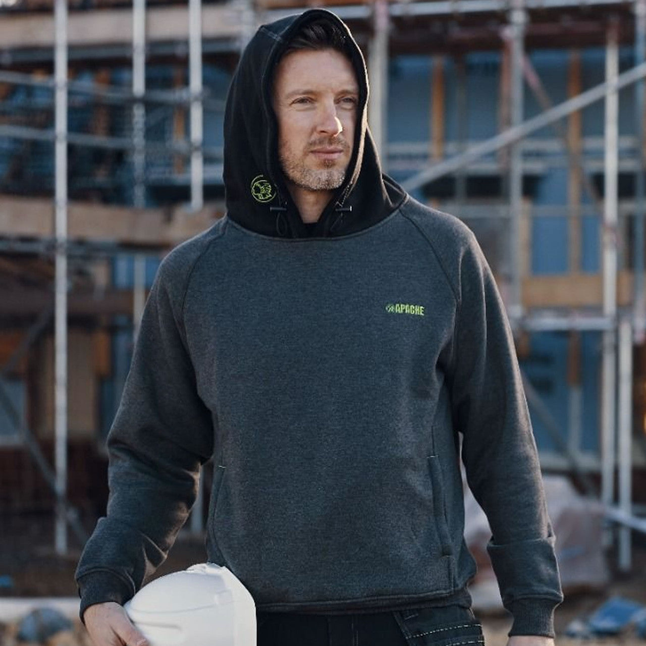 Apache KINGSTON Mens Hoody Grey Black