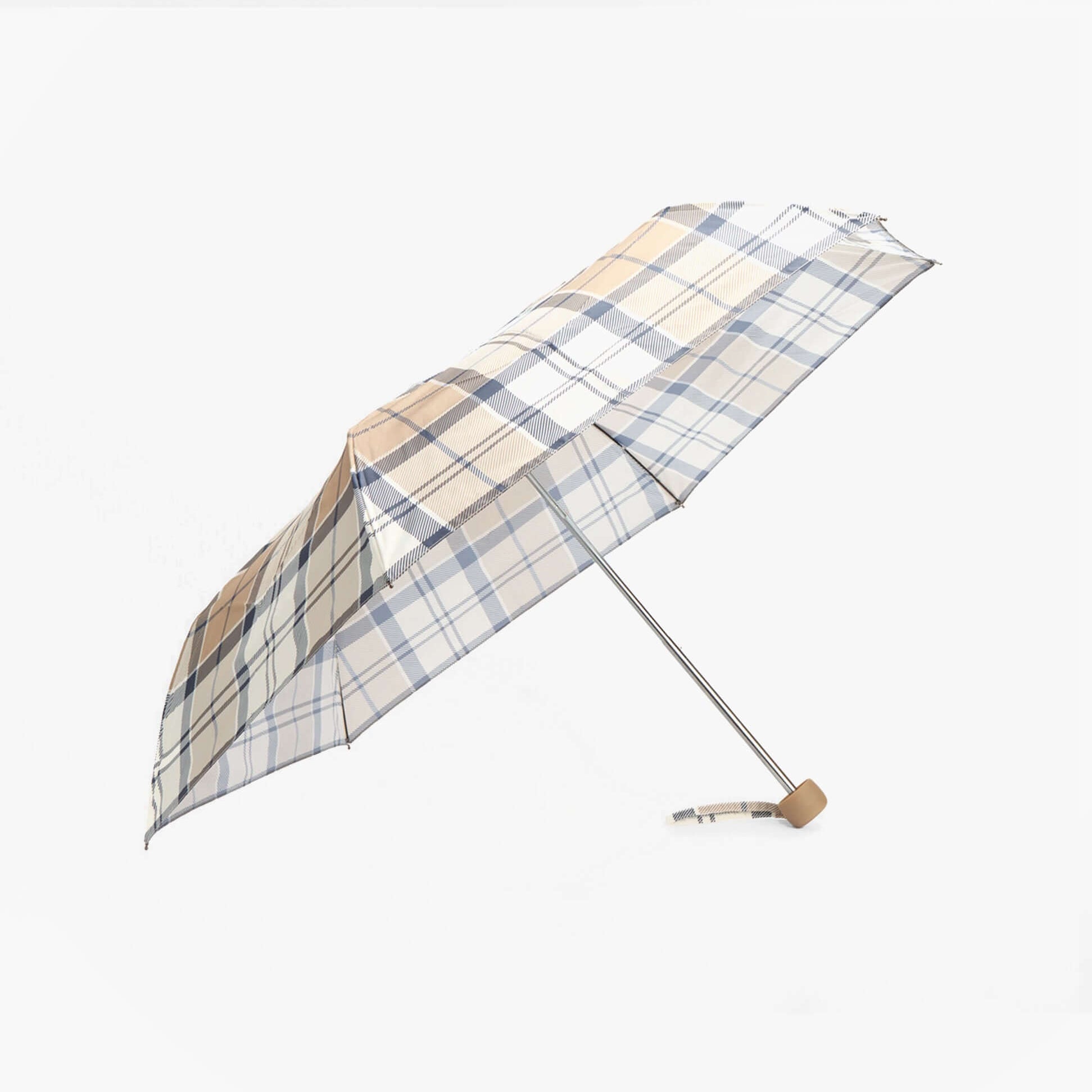 Barbour PORTREE Umbrella Hessian Navy Tartan