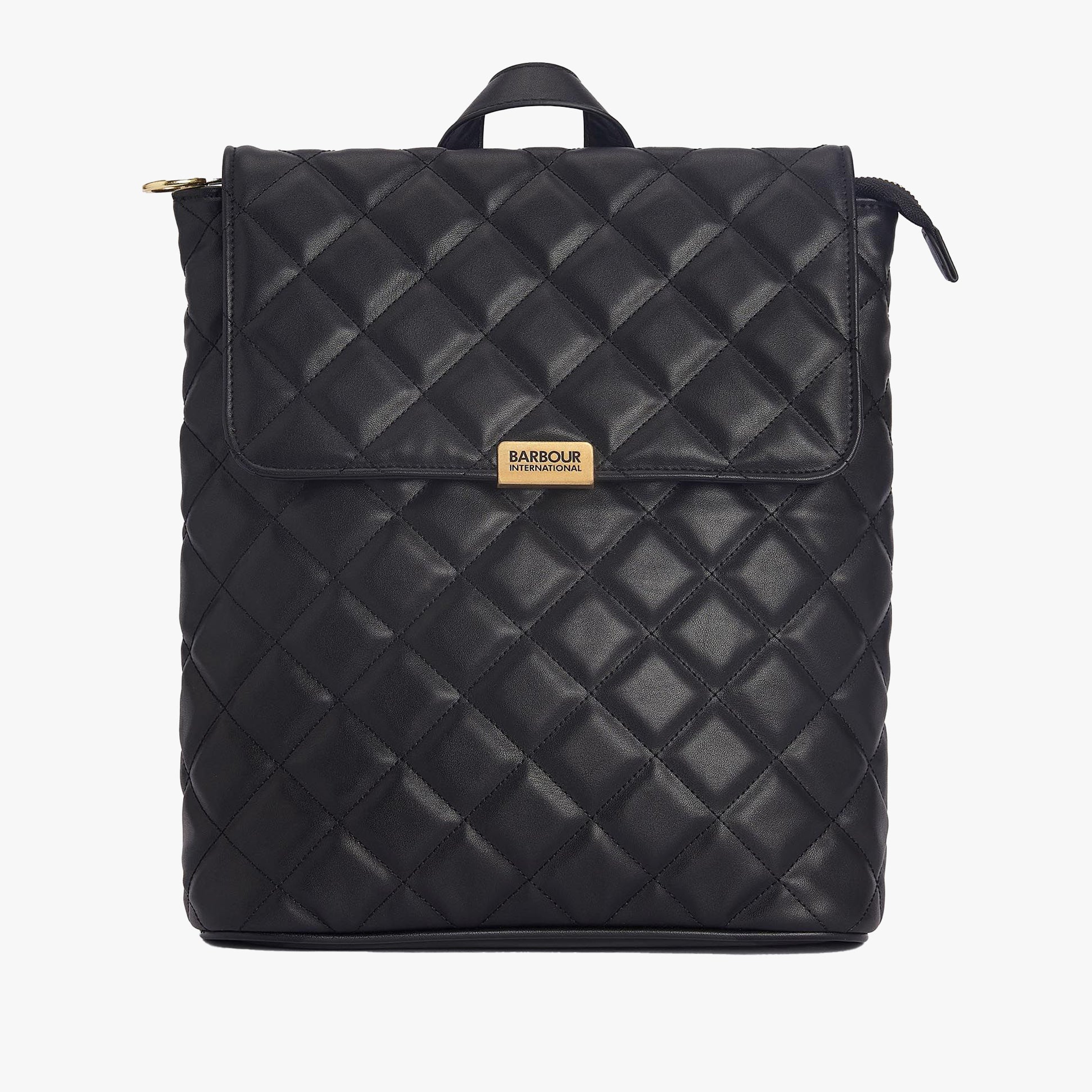 Barbour QUILTED HOXTON Womens Backpack Black