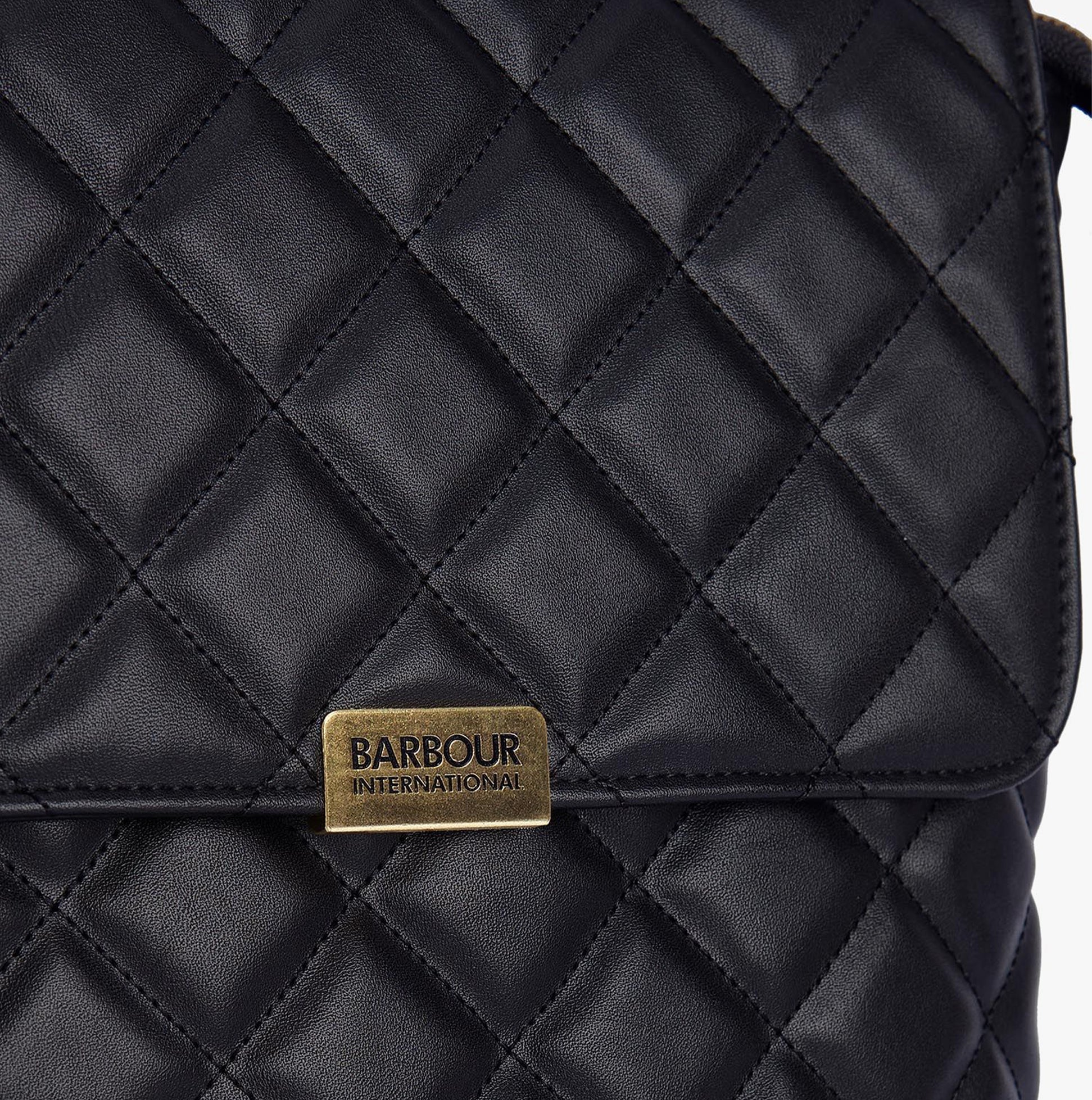 Barbour QUILTED HOXTON Womens Backpack Black