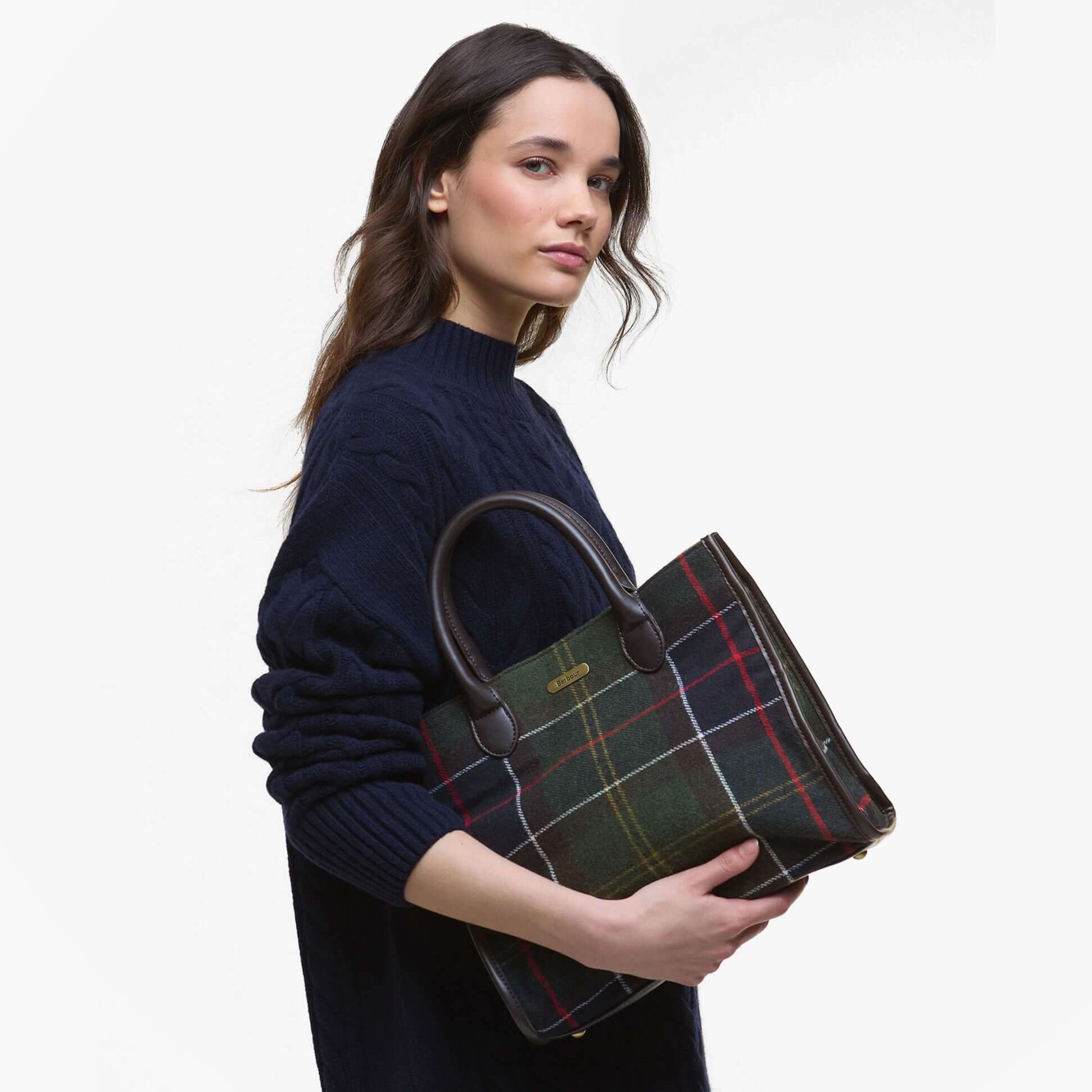 Barbour BARRHILL TARTAN Womens Tote Bag Classic Tartan