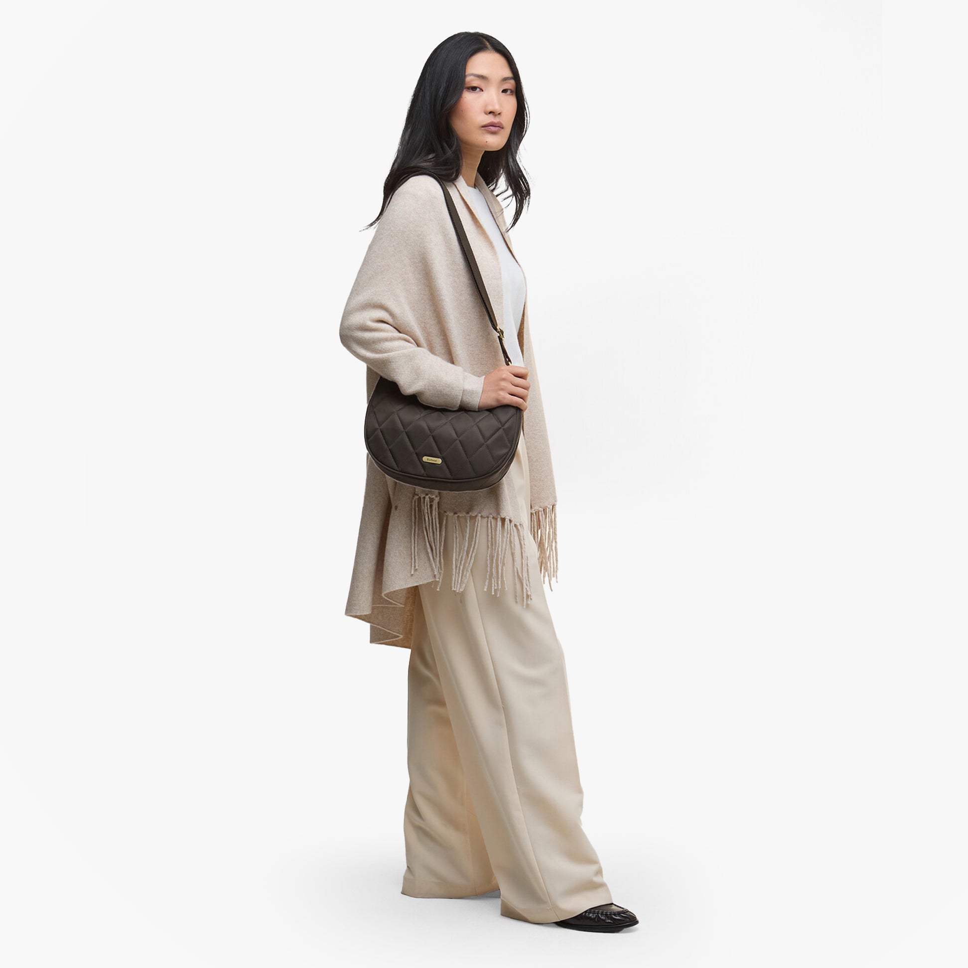 Barbour QUILTED SLING Womens Shoulder Bag Olive