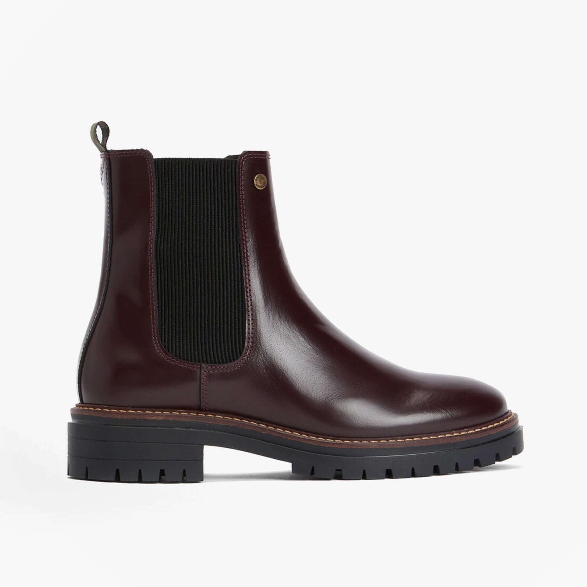 Barbour MARLA Womens Chelsea Boots Cherry Glace
