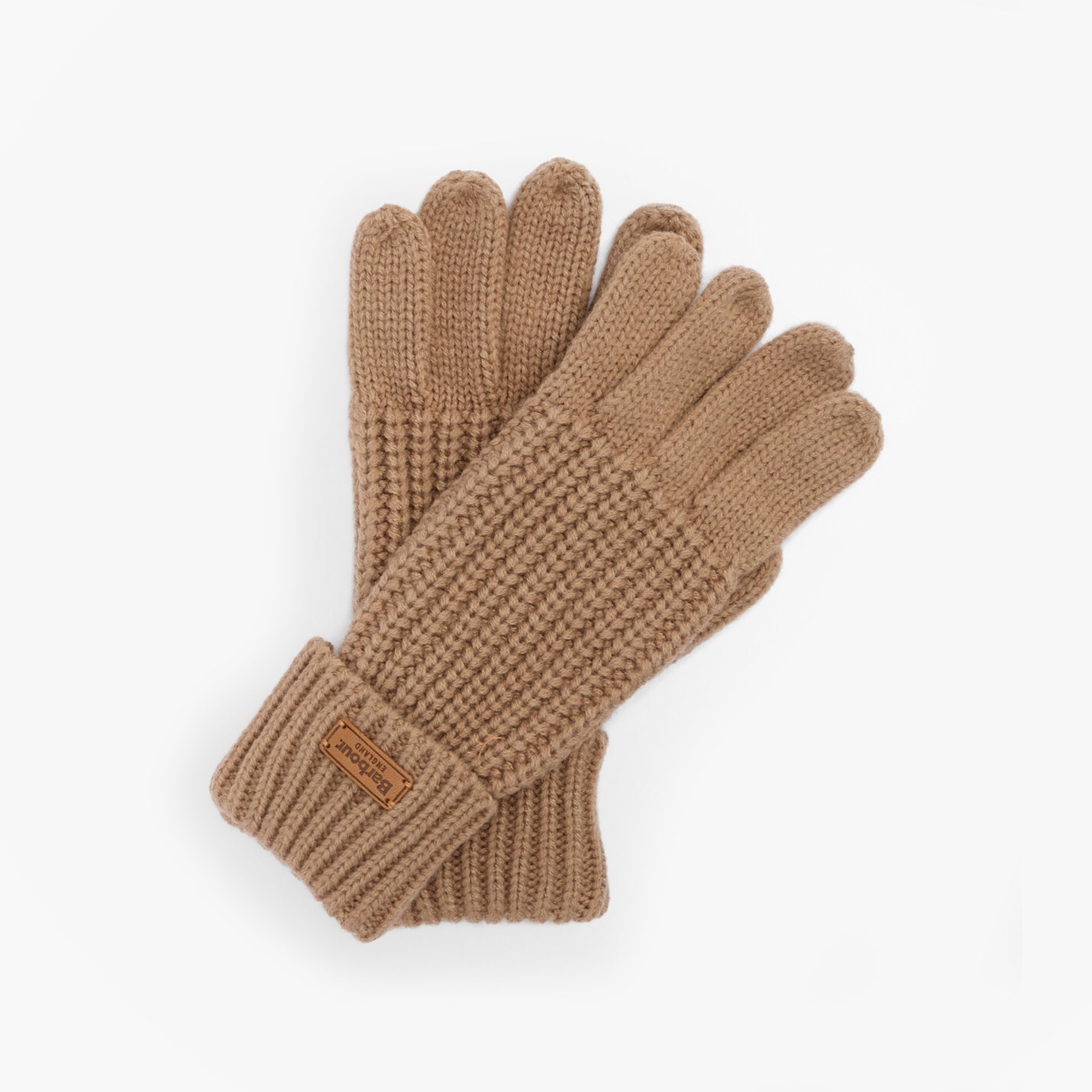 Barbour Barbour SALTBURN KNITTED Womens Gloves Mink