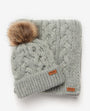 Barbour PENSHAW BEANIE & SCARF Womens Gift Set Grey