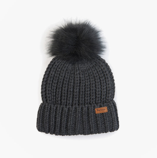 Barbour SALTBURN Womens Beanie Charcoal
