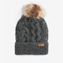 Barbour PENSHAW Womens Pom-Pom Beanie Charcoal