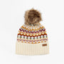 Barbour KINGSFORD FAIR ISLE Womens Beanie Cloud