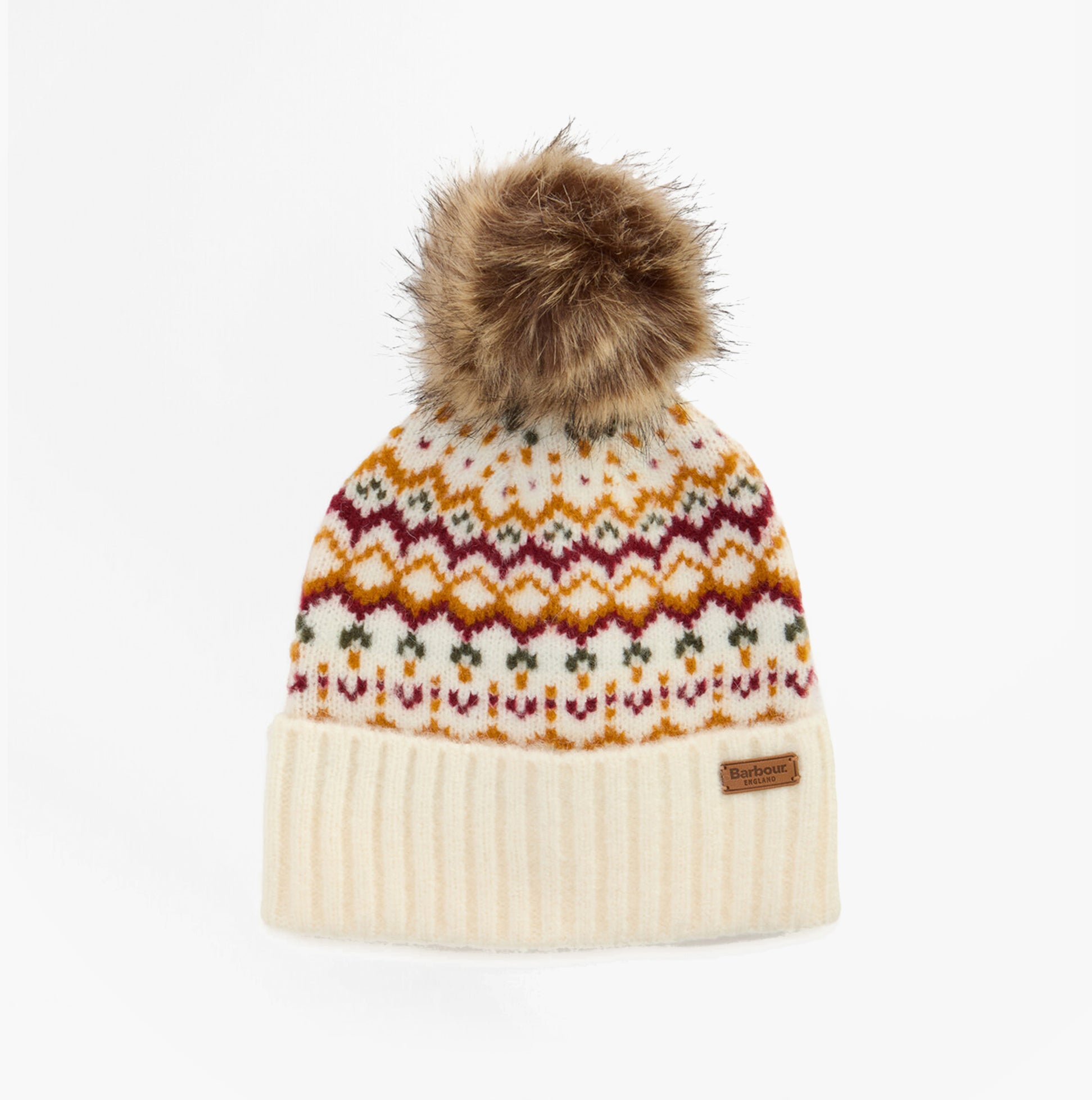 Barbour KINGSFORD FAIR ISLE Womens Beanie Cloud