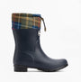 Barbour MOWBRAY Womens Mid Wellies Navy/Classic Tartan