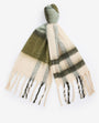 Barbour ISLA TARTAN BOUCLE Scarf Womens Soft Mint