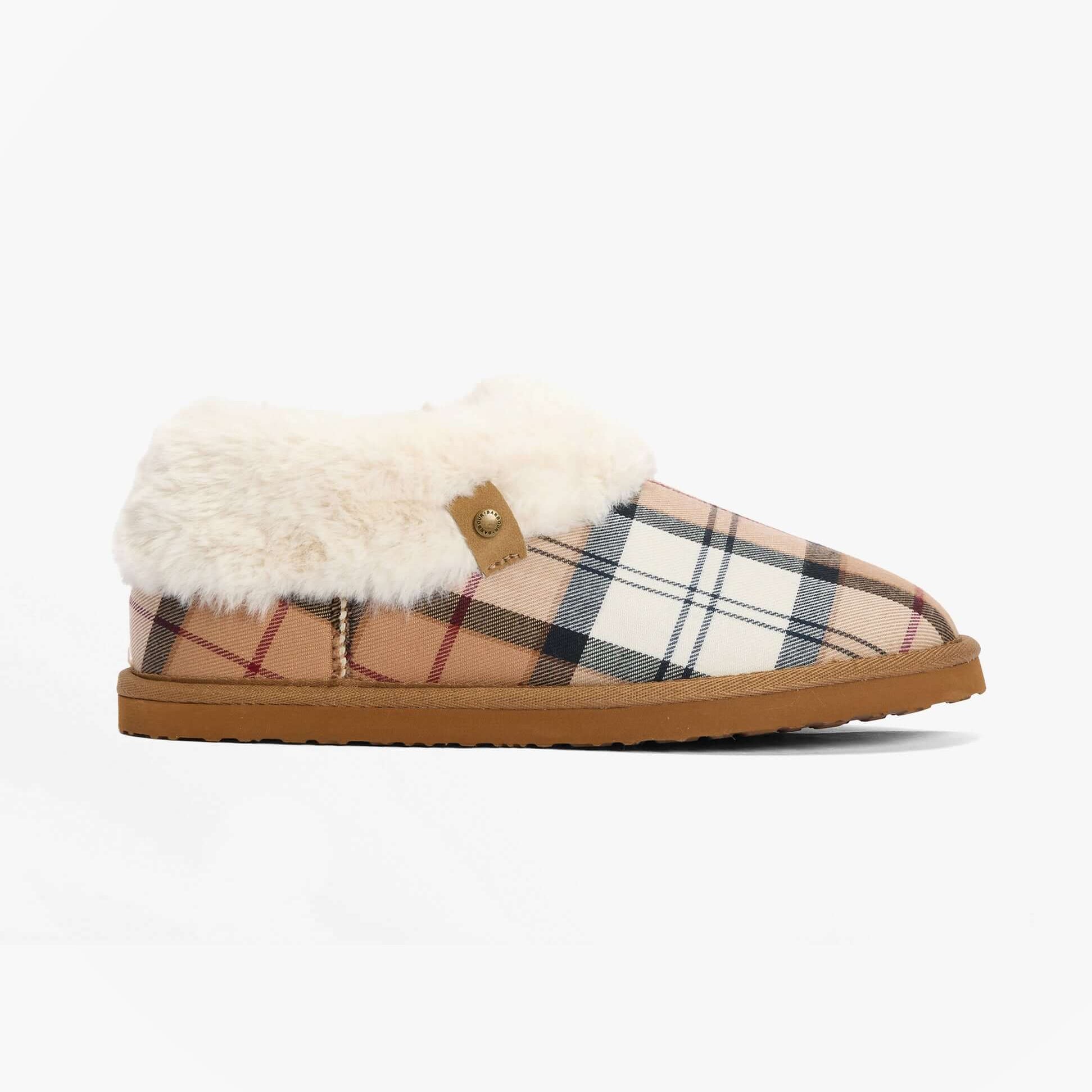 Barbour ELOISE Womens Boot Slippers Hessian Tartan