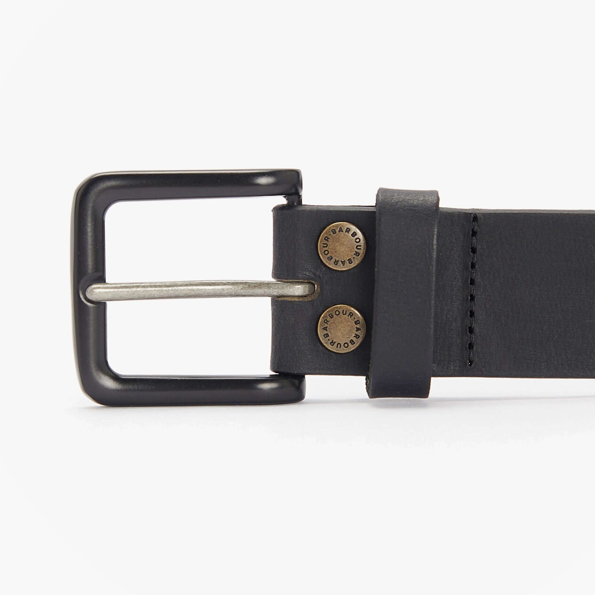 Barbour DOUBLE RIVET BELT Mens Black