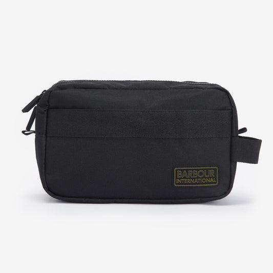 Barbour KNOCKHILL ESSENTIAL Mens Wash Bag Black