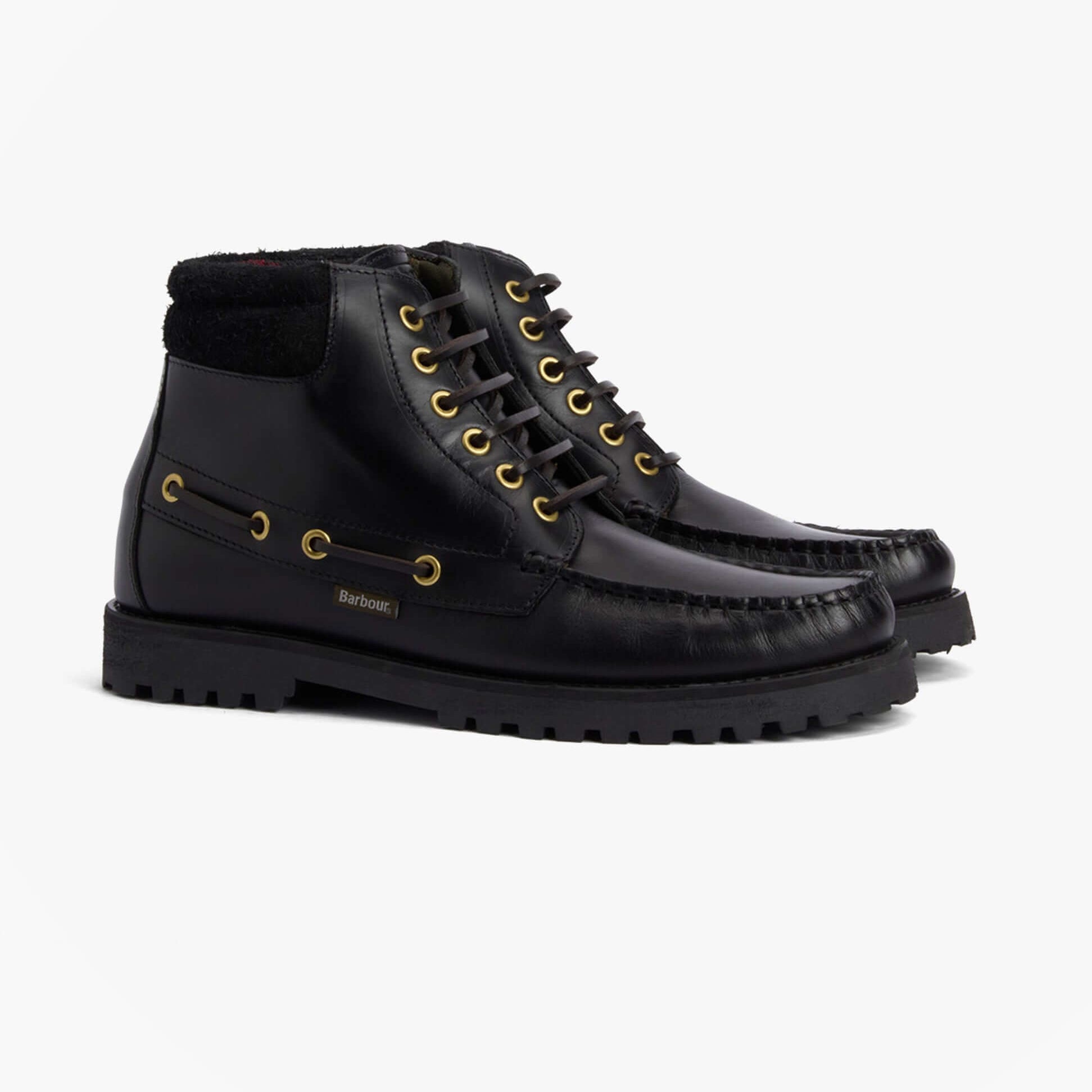 Barbour TILLER Mens Moccasin Boots Black