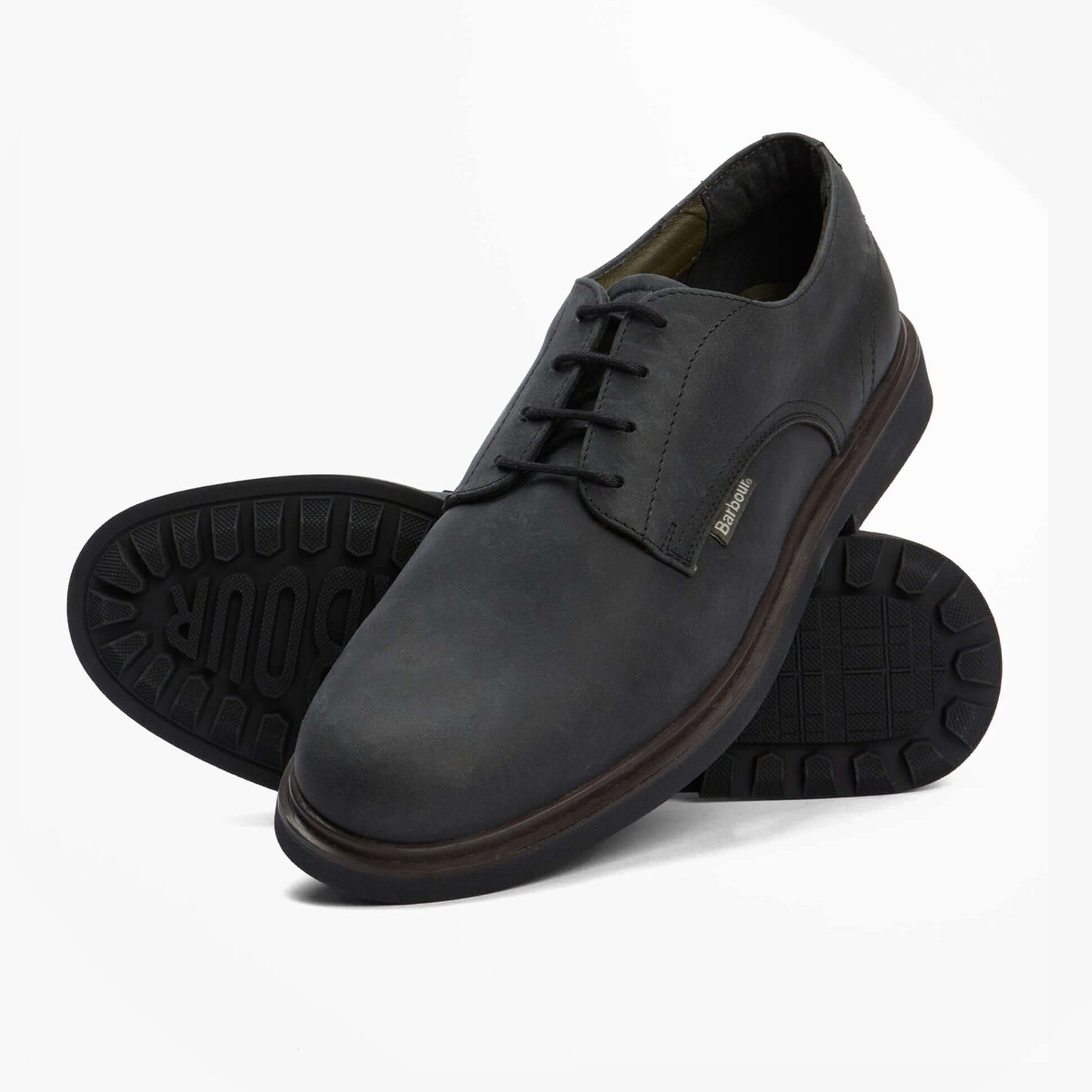 Barbour CARTHY Mens Derby Shoes Black