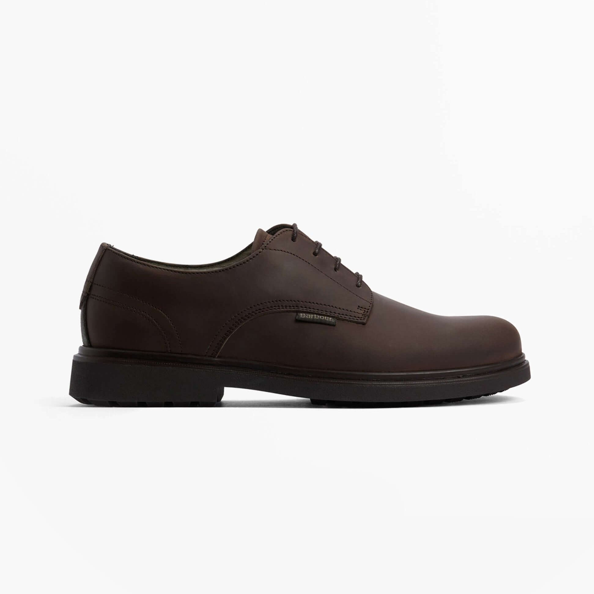 Barbour CARTHY Mens Derby Shoes Dark Brown