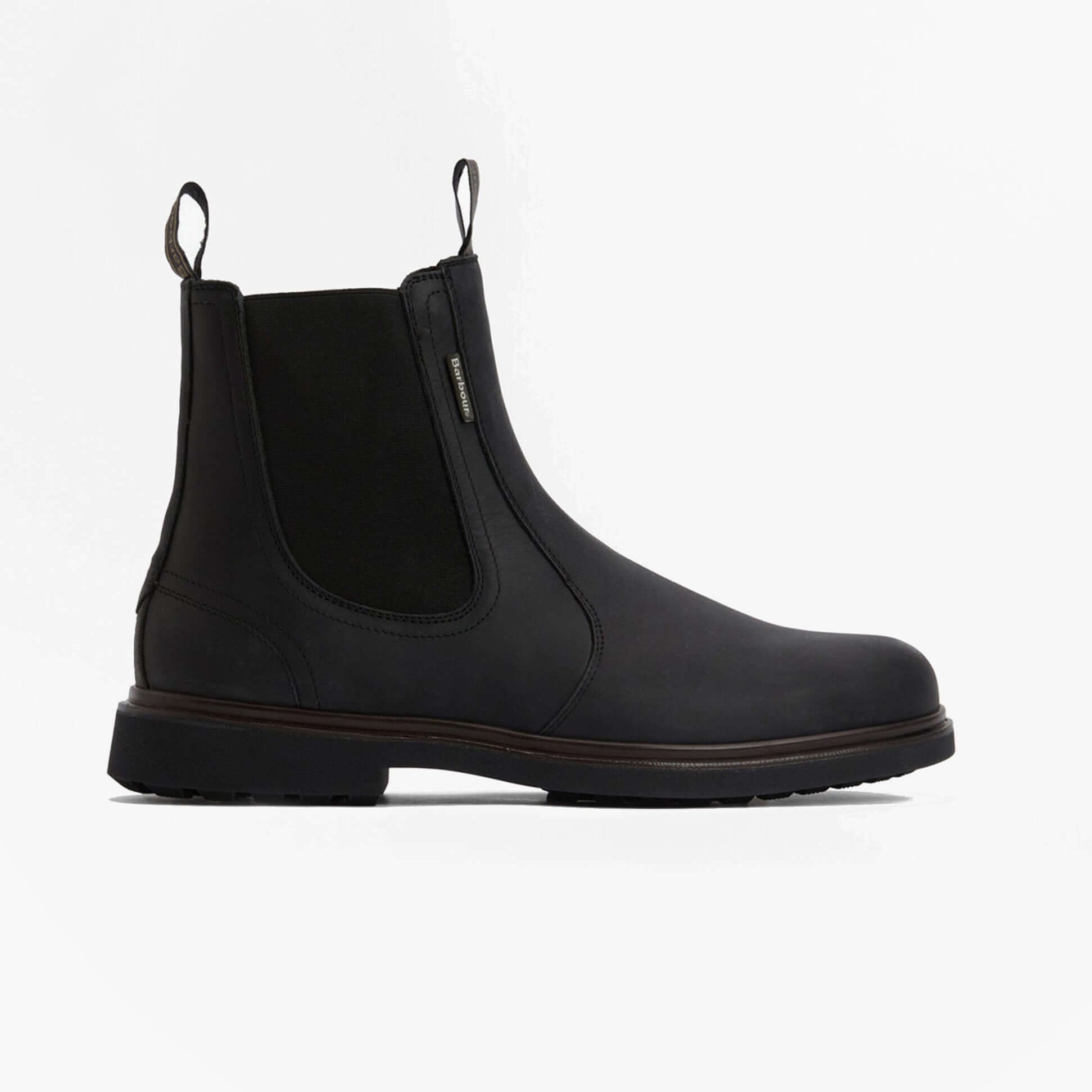 Barbour HALE Mens Chelsea Boots Black