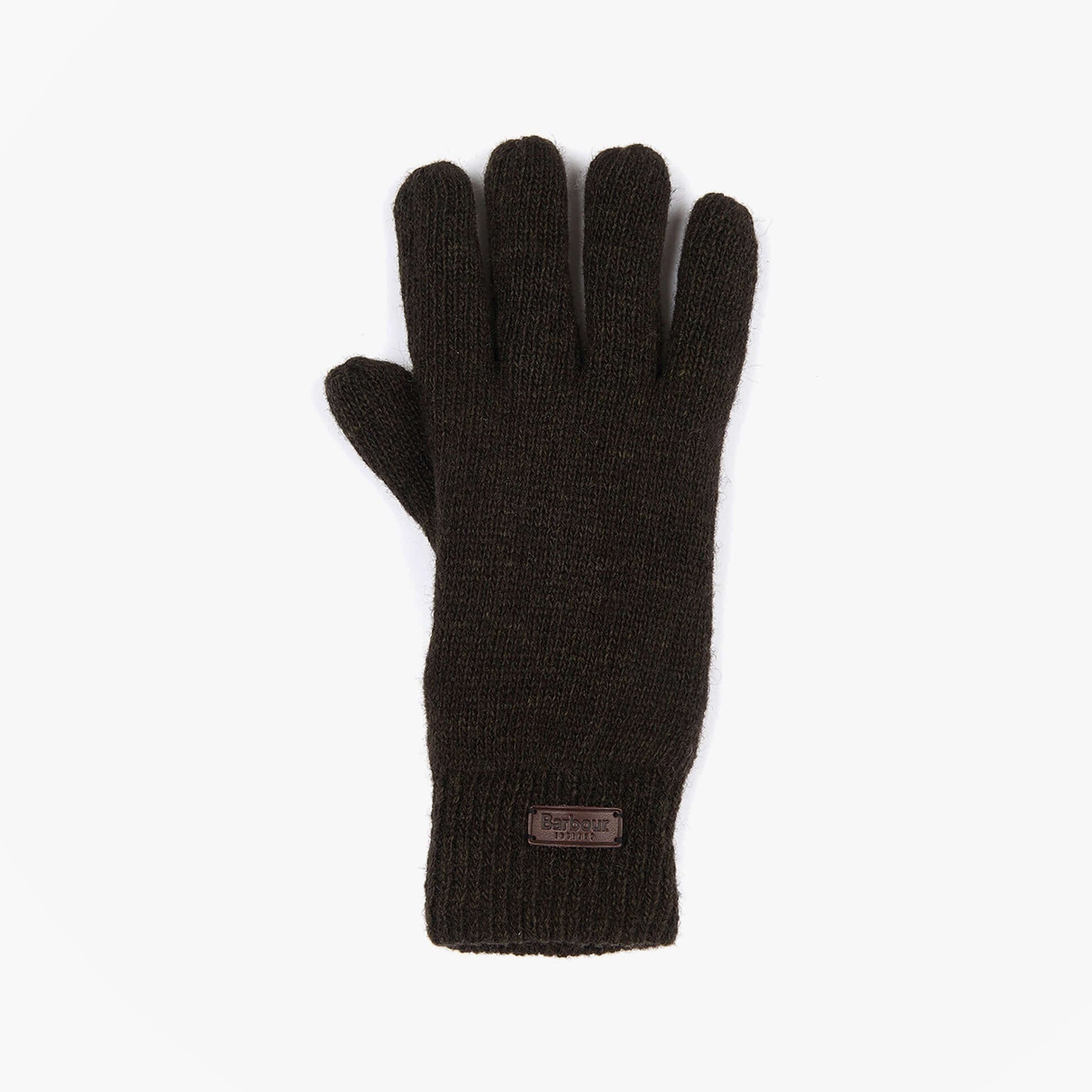 Barbour CARLTON Mens Wool Gloves Dark Green