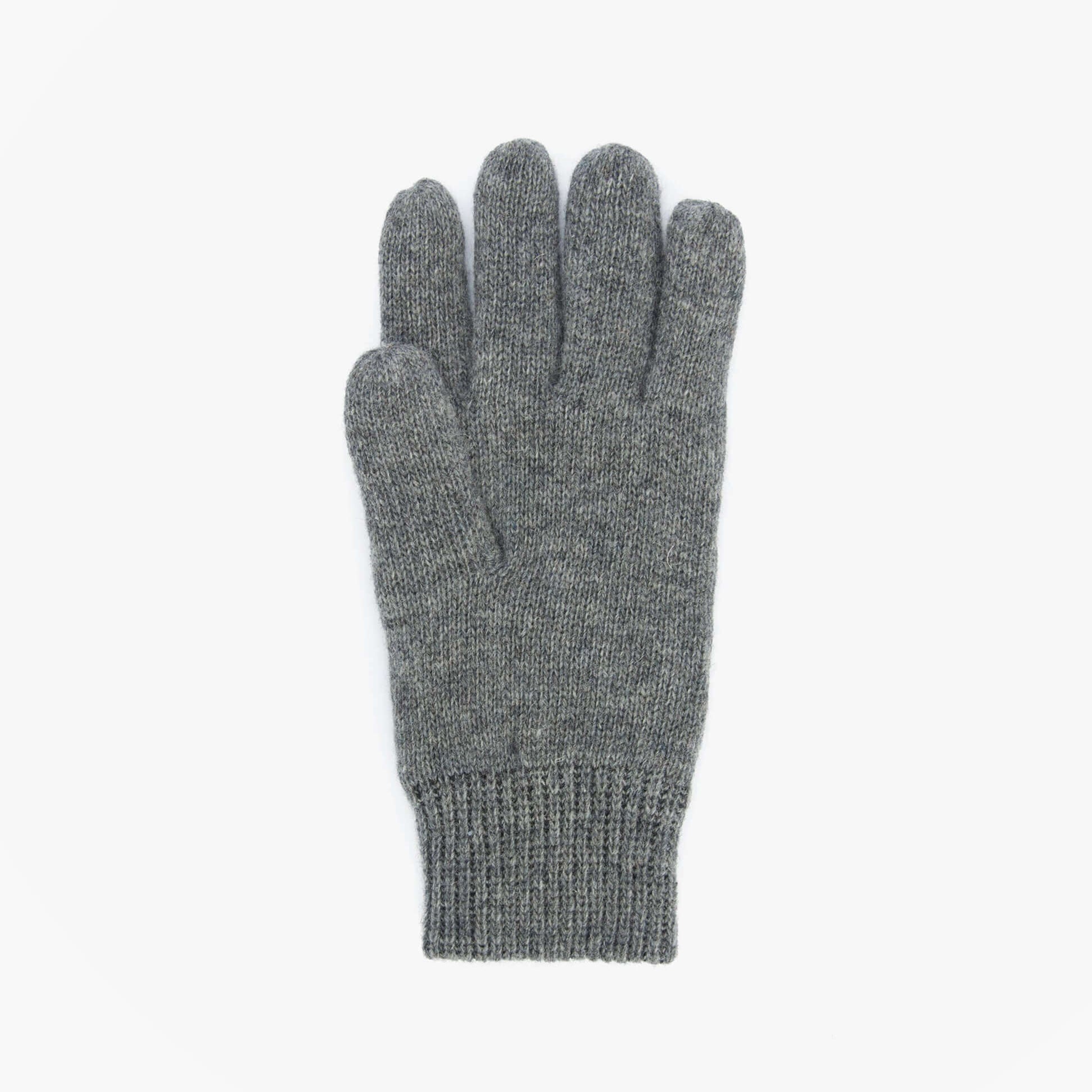 Barbour CARLTON Mens Wool Gloves Grey