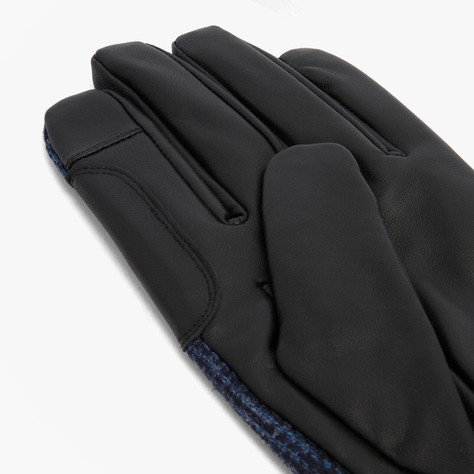 Barbour DEVERON TWEED WATERPROOF Mens Gloves Navy