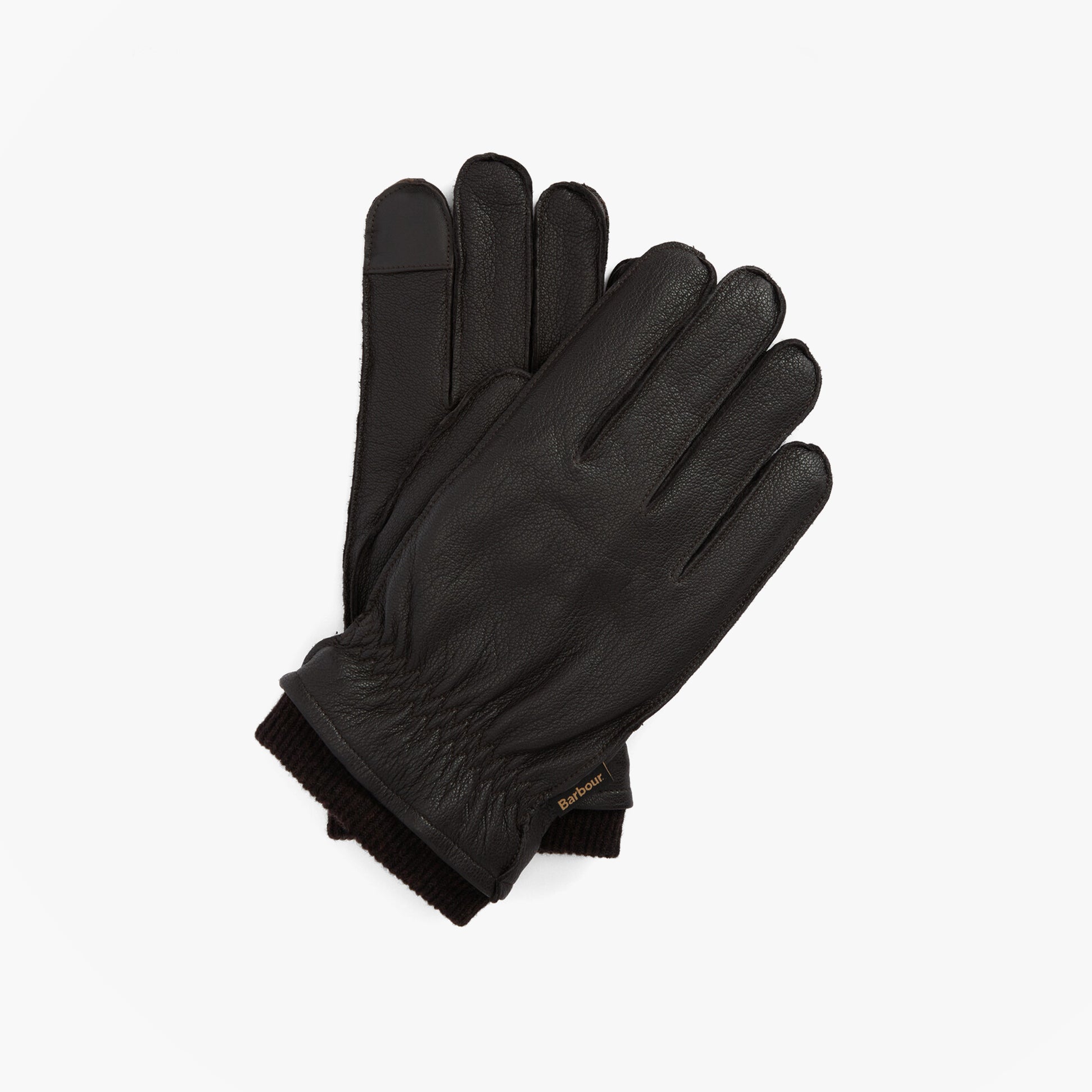 Barbour HIGHFIELD LEATHER Mens Gloves Dark Brown