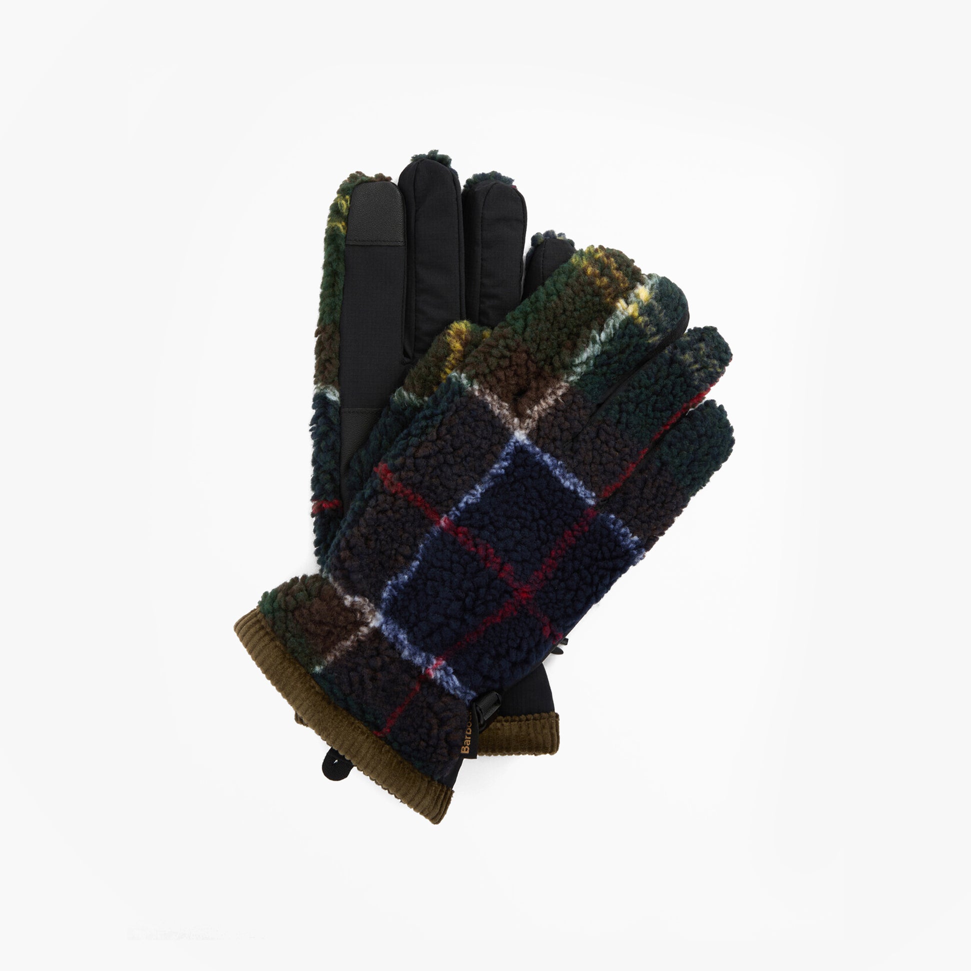Barbour Field Tartan Mens Fleece Gloves Classic Tartan