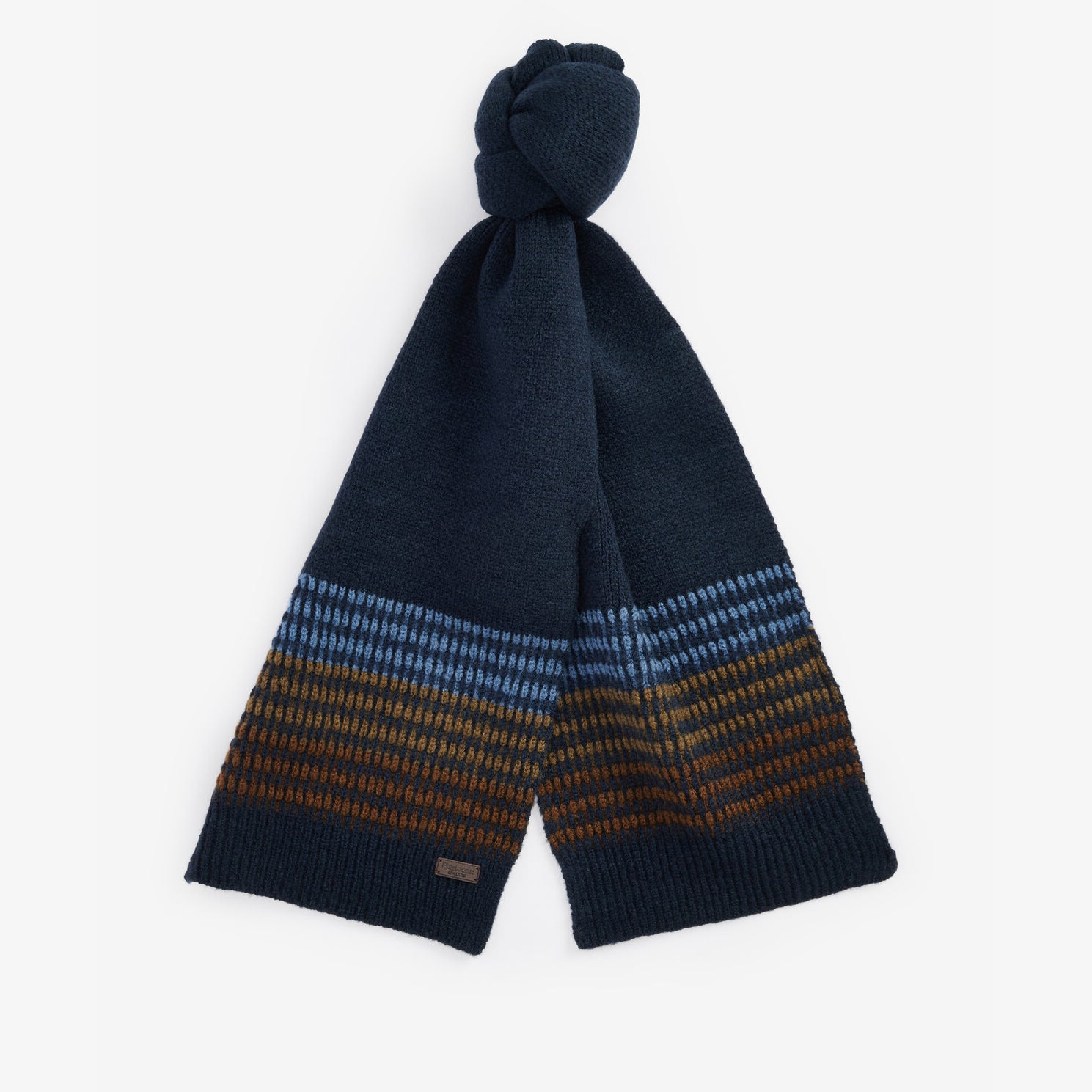 Barbour BRANTON BEANIE & SCARF Gift Set Mens Navy