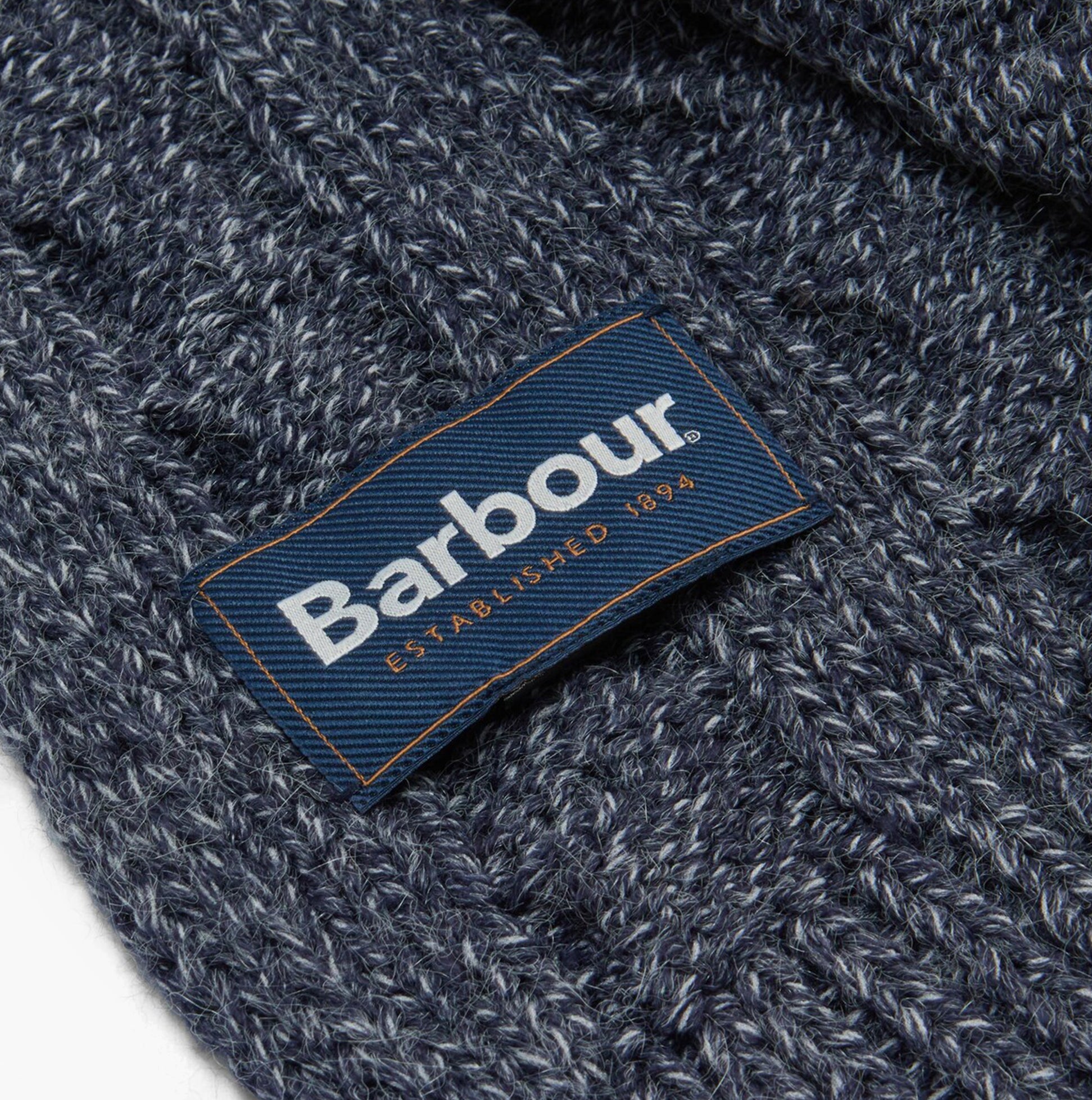 Barbour JESMOND BEANIE AND SCARF Gift Set Mens Beanie Navy