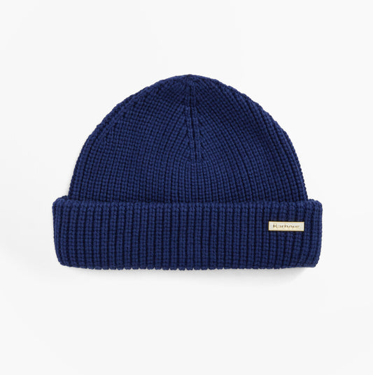 Barbour MOSELY Mens Beanie Inky Blue