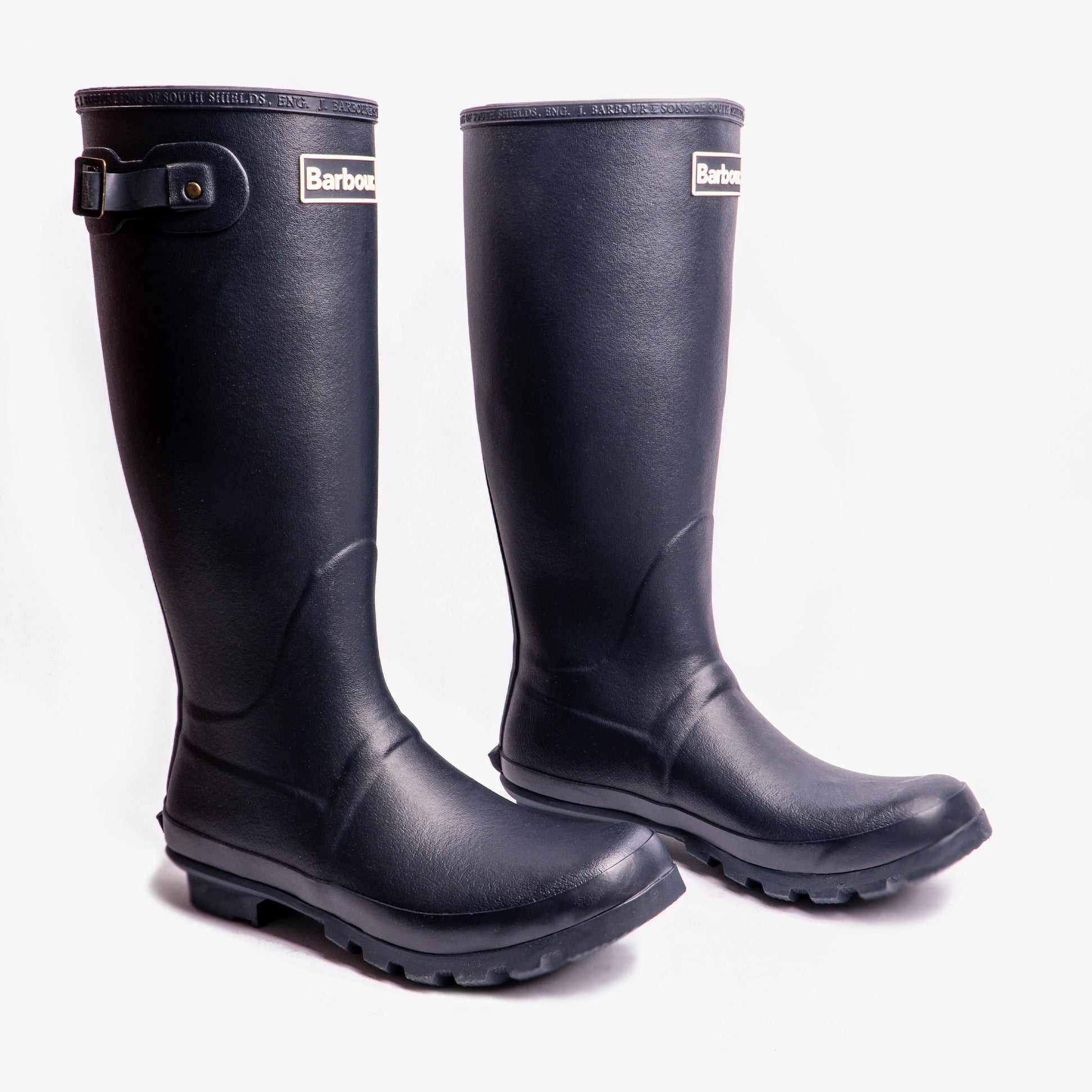Barbour BEDE Mens Wellington Boots Navy