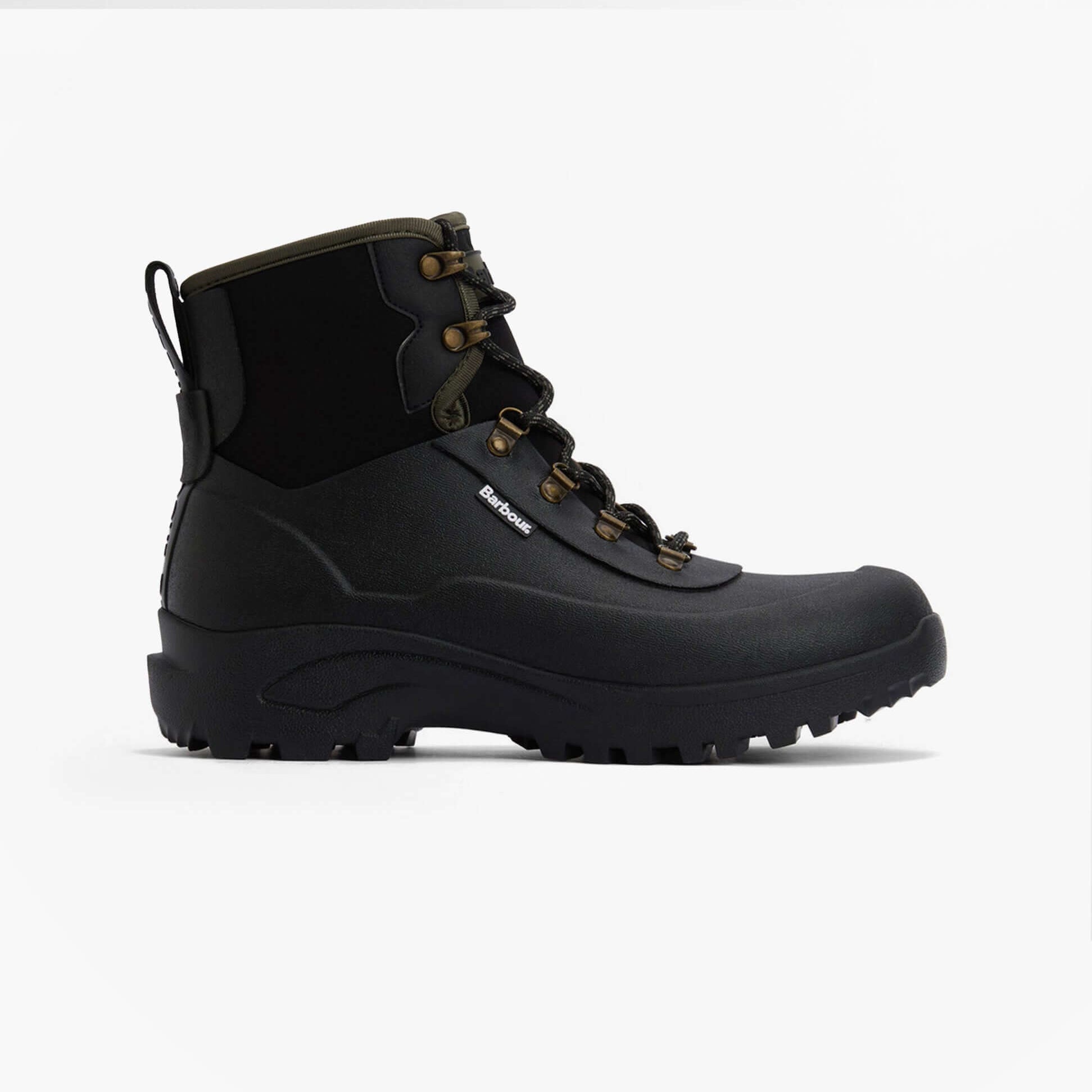 Barbour MARLOW Mens Lace Up Wellies Black