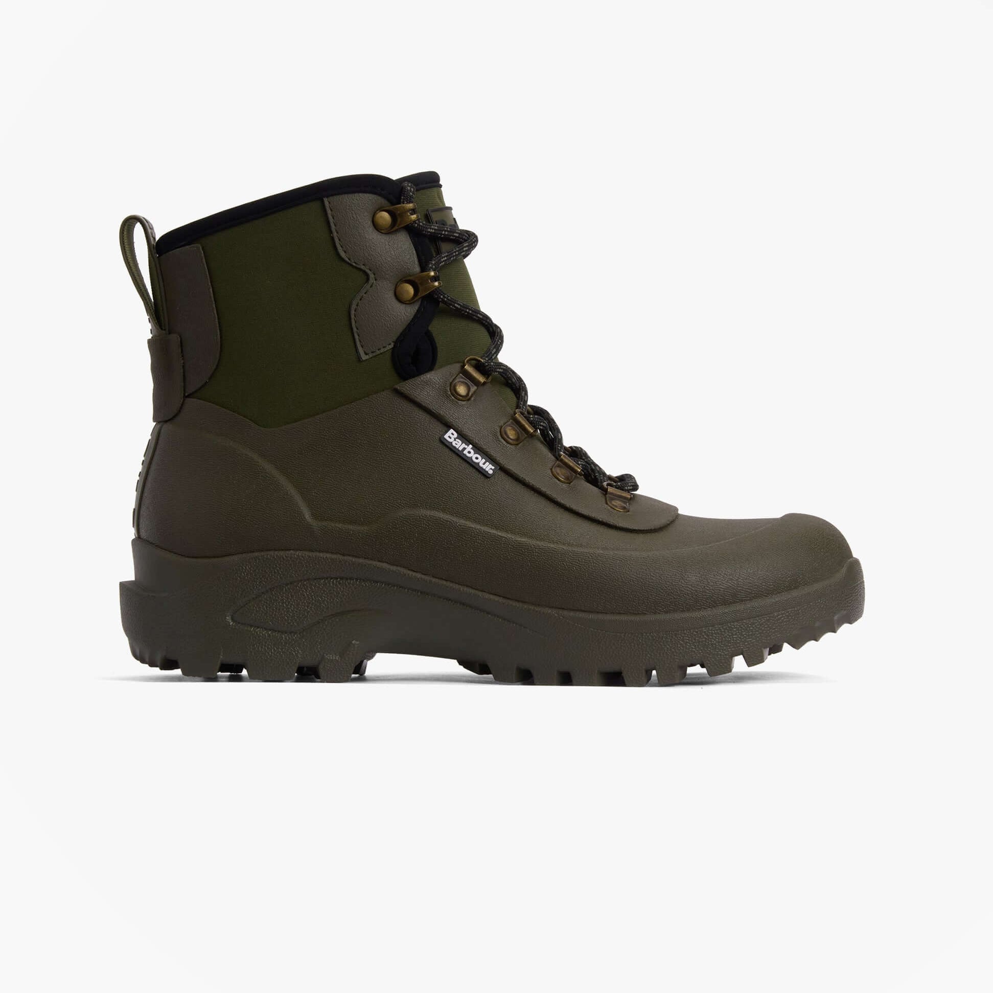 Barbour MARLOW Mens Lace Up Wellies Olive