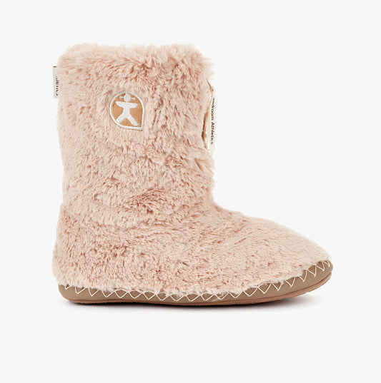 Bedroom Athletics MARILYN Womens Faux Fur Boot Slippers Gingerbread