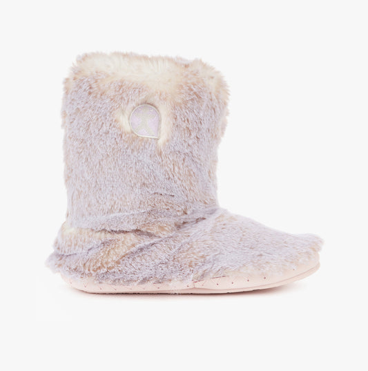 Bedroom Athletics COLE Womens Faux Fur Boot Slippers Candyfloss