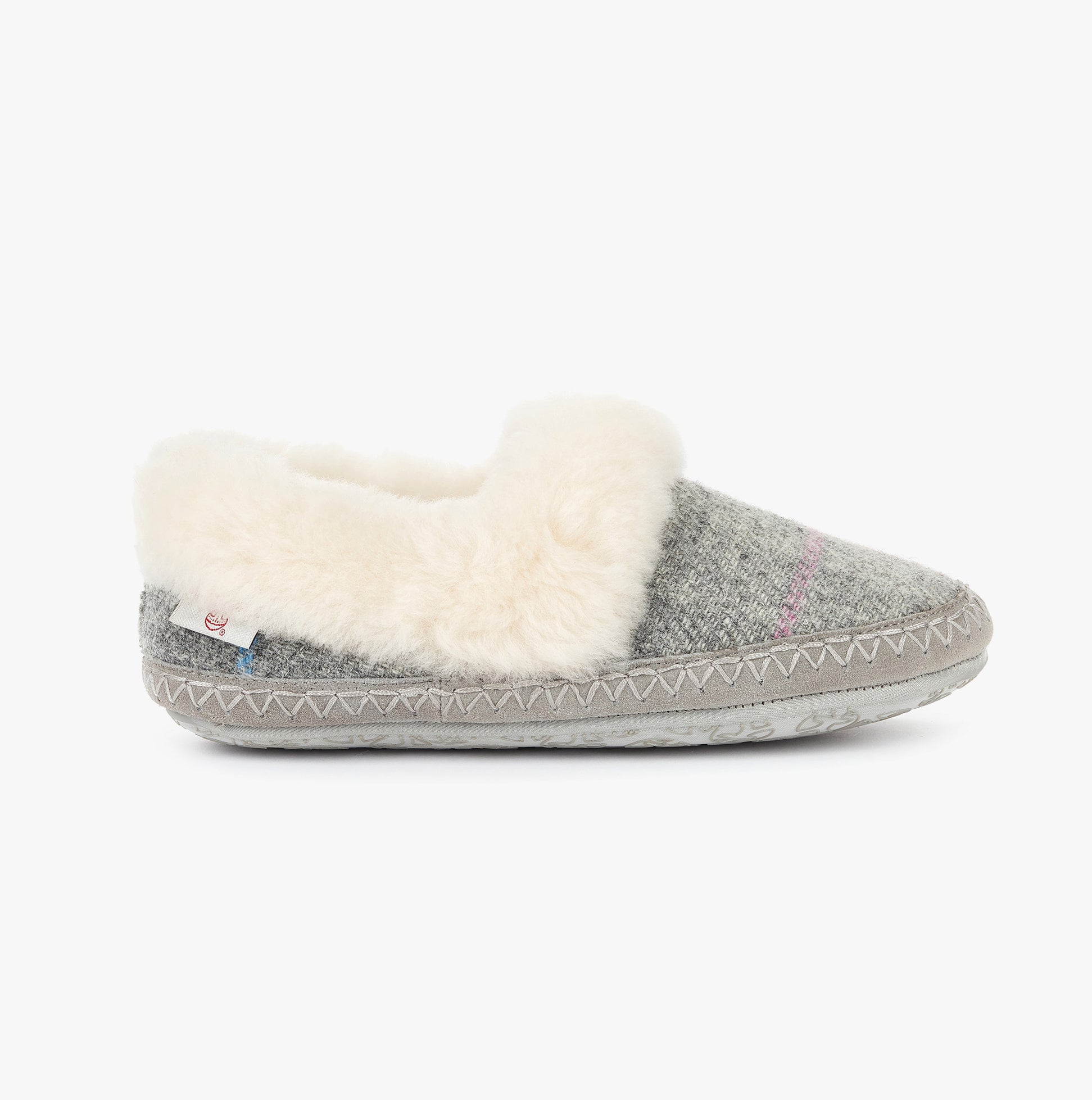 Bedroom Athletics DIANA Womens Moccasins Grey/Pink Check