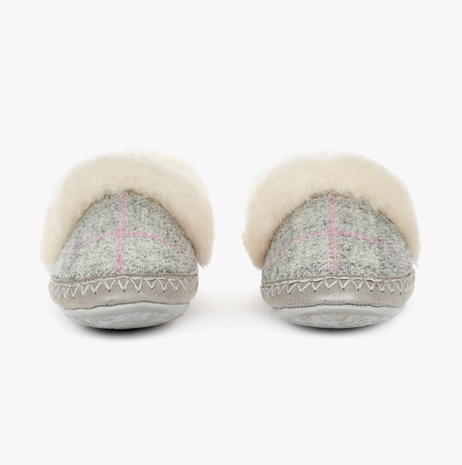 Bedroom Athletics DIANA Womens Moccasins Grey/Pink Check