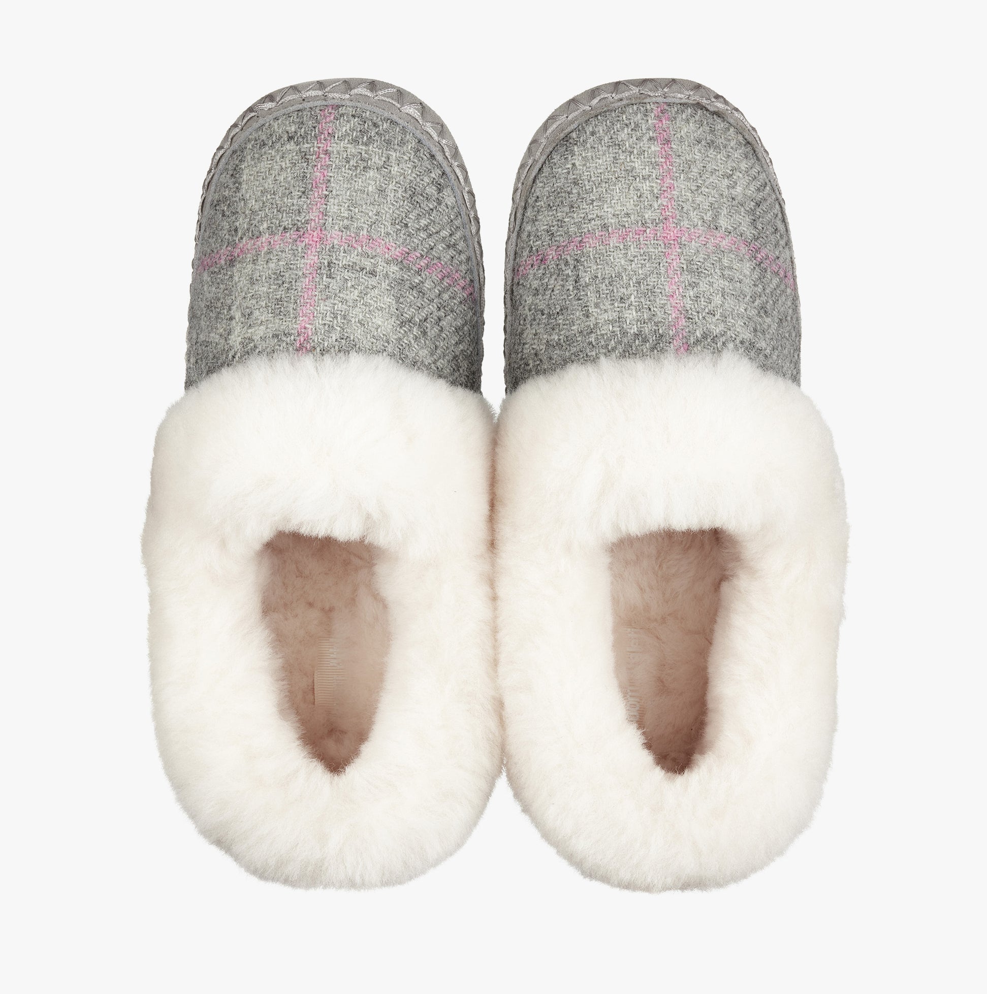 Bedroom Athletics DIANA Womens Moccasins Grey/Pink Check