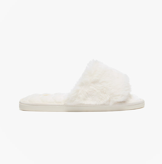 Bedroom Athletics ERIN Womens Slipper Sliders Cream