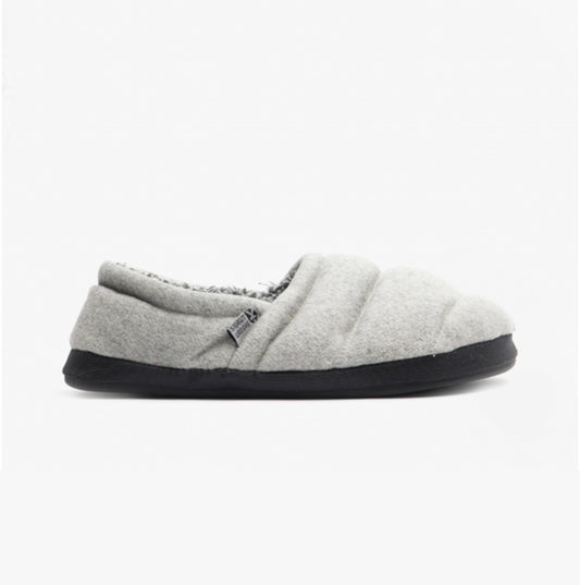 Bedroom Athletics DAMON Mens Felt Full Slippers Grey Marl