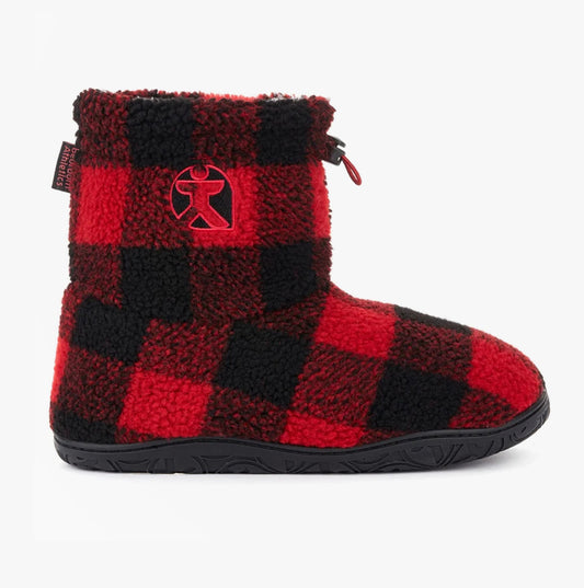 Bedroom Athletics NEESON Mens Sherpa Boots Red / Black Check
