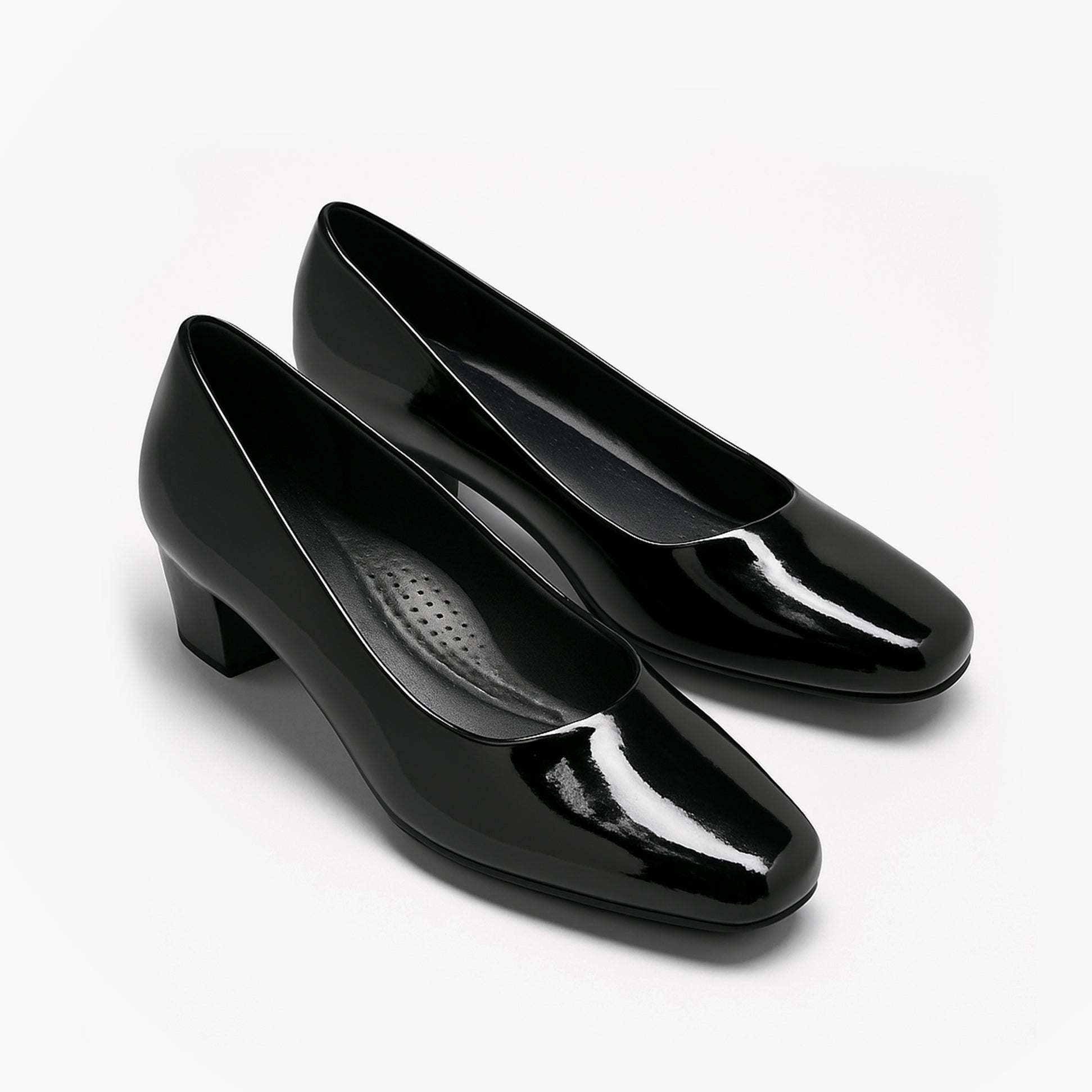 Boulevard L402AP Ladies Shoes Black Patent