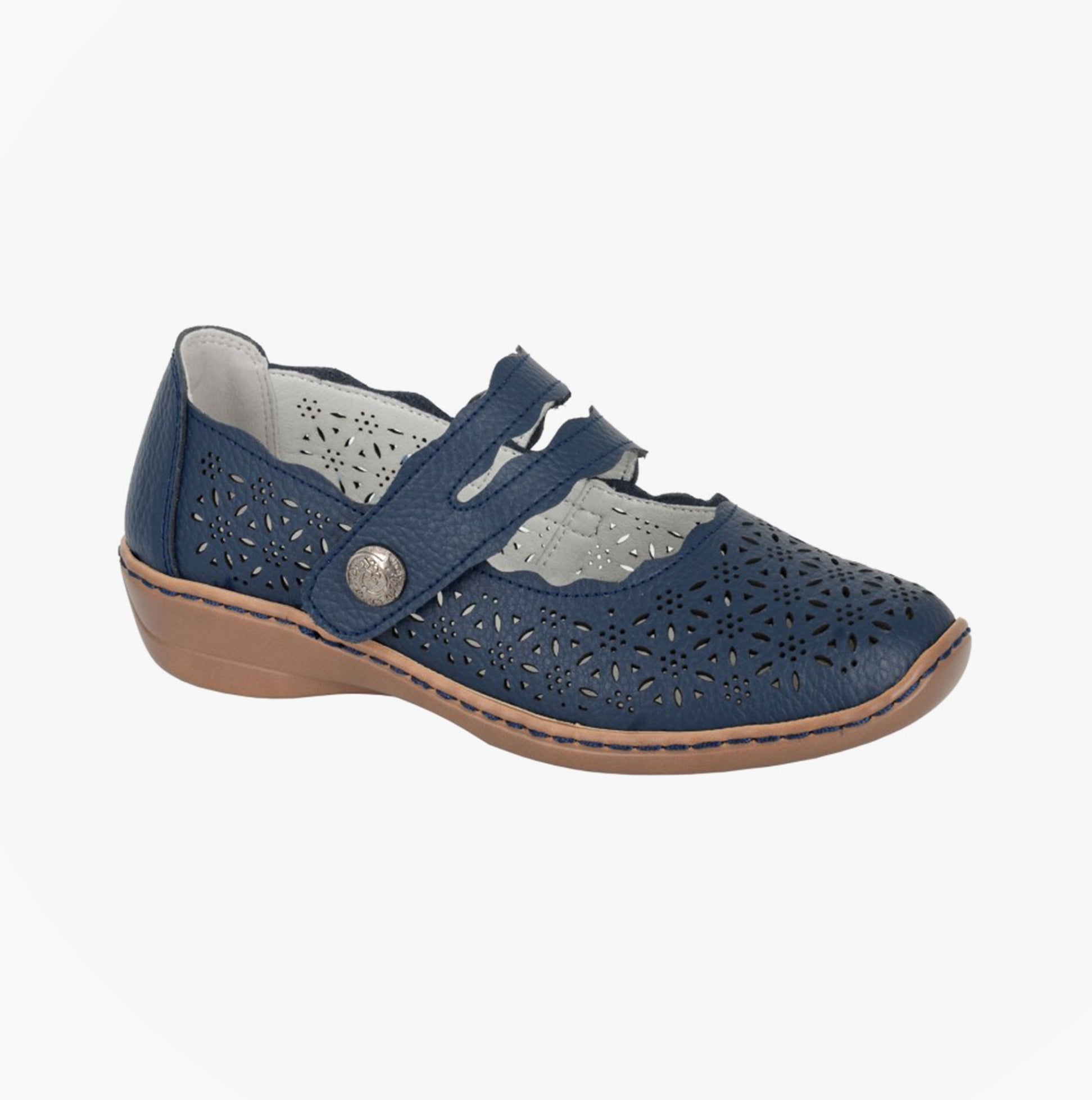 Boulevard L641C Ladies Shoes Navy Blue