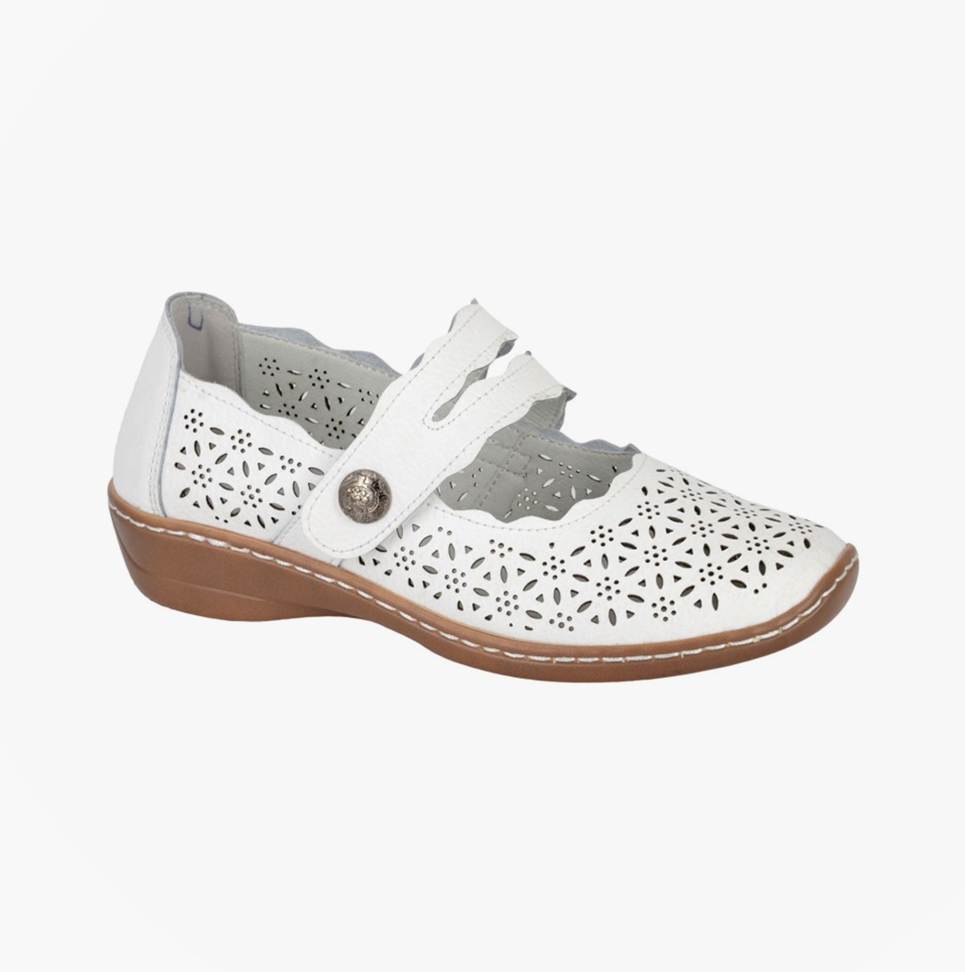Boulevard L641G Ladies Shoes White