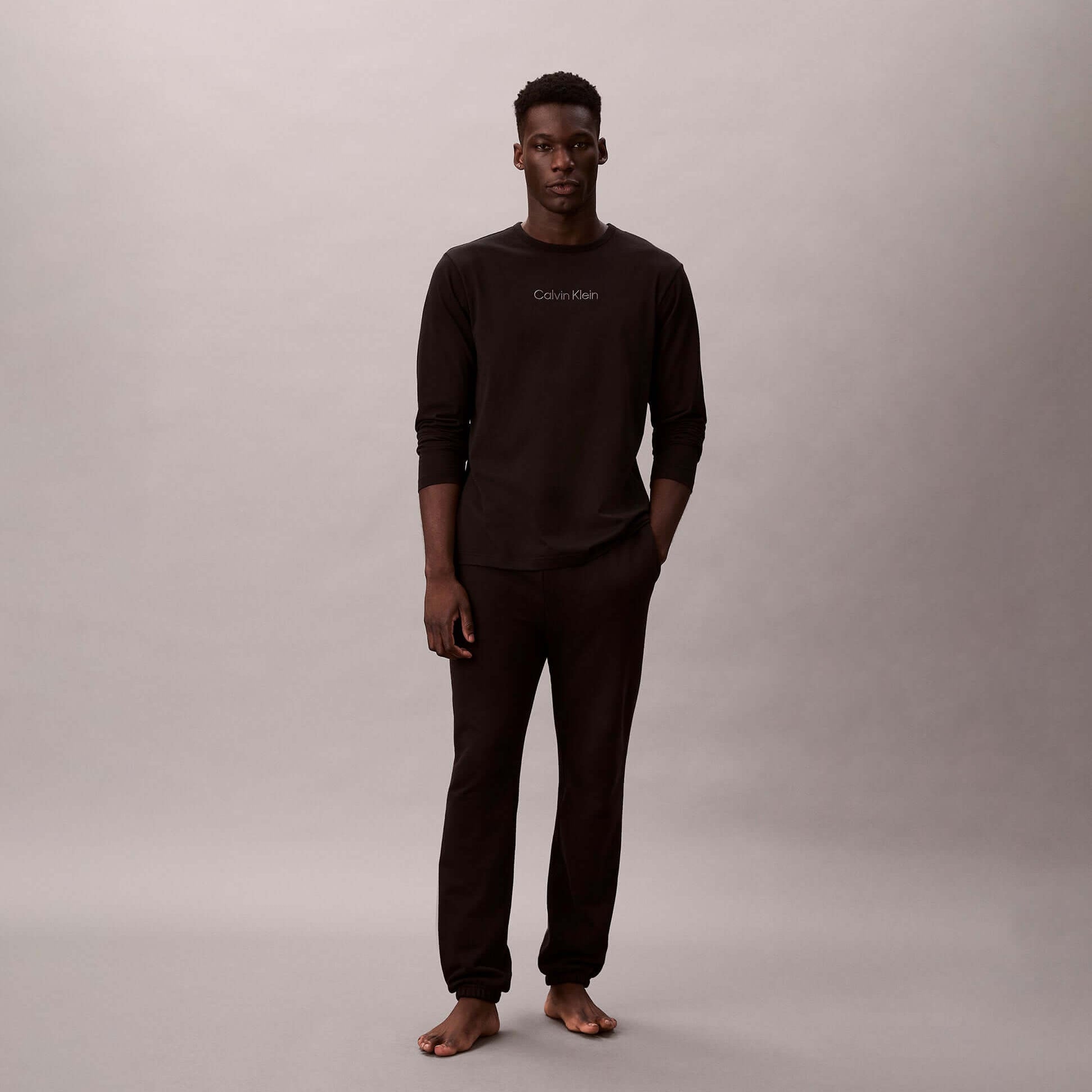 Calvin Klein LS TEE JOGGER SET Mens Multicoloured